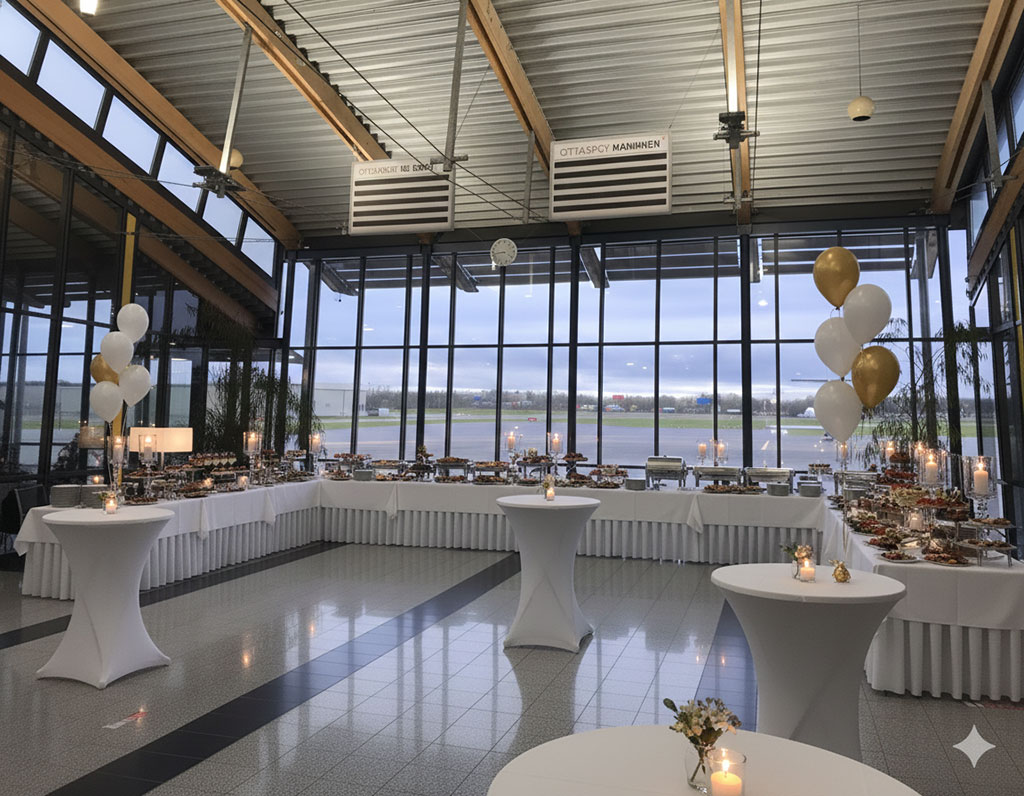 Terminal Mannheim mit festlicher Ausstattung